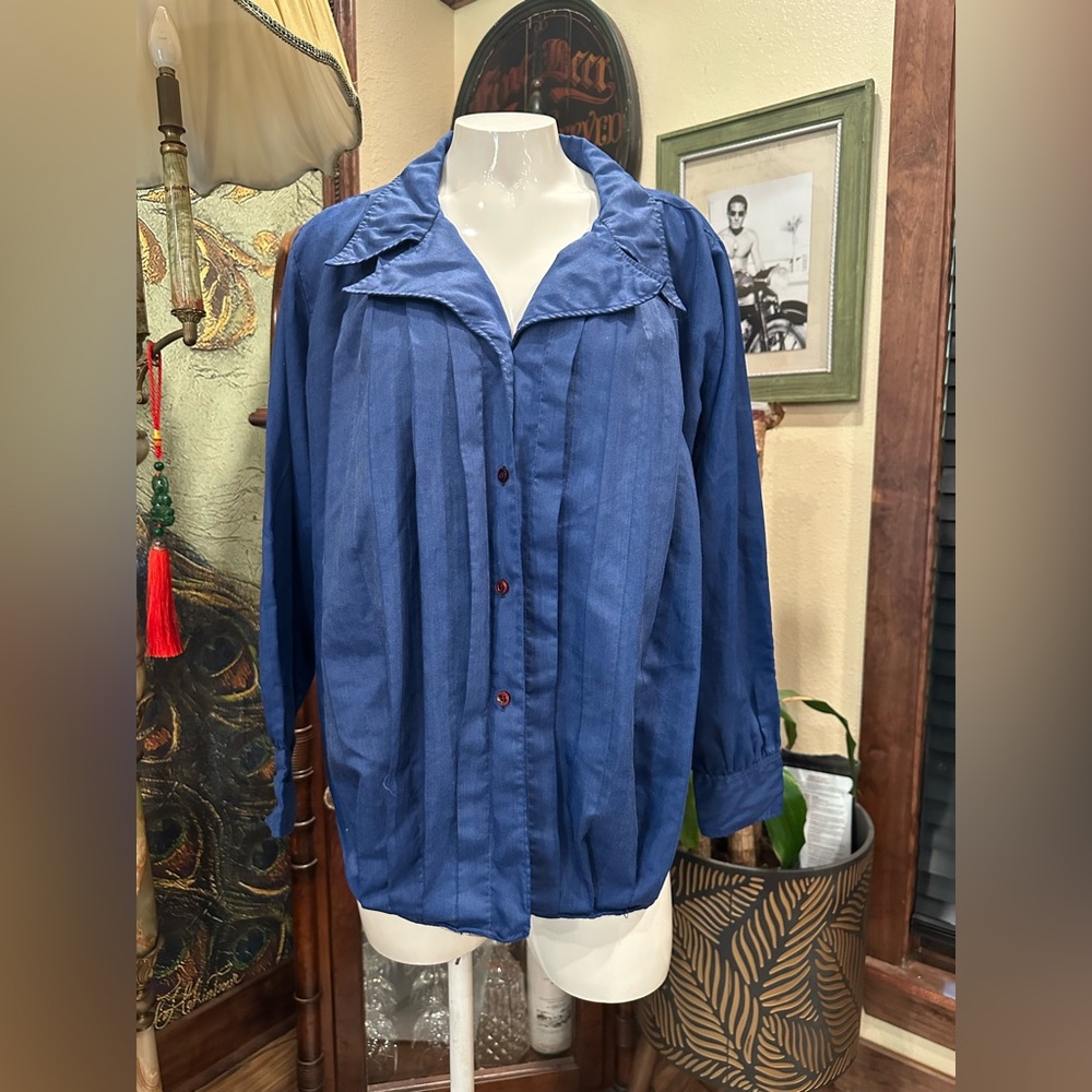 VINTAGE COS  Cob Blue Blouse